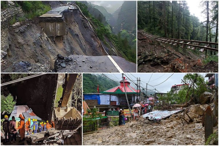 Monsuunin sekasorto jatkuu Himachalissa ja Uttarakhandissa – KUVAT