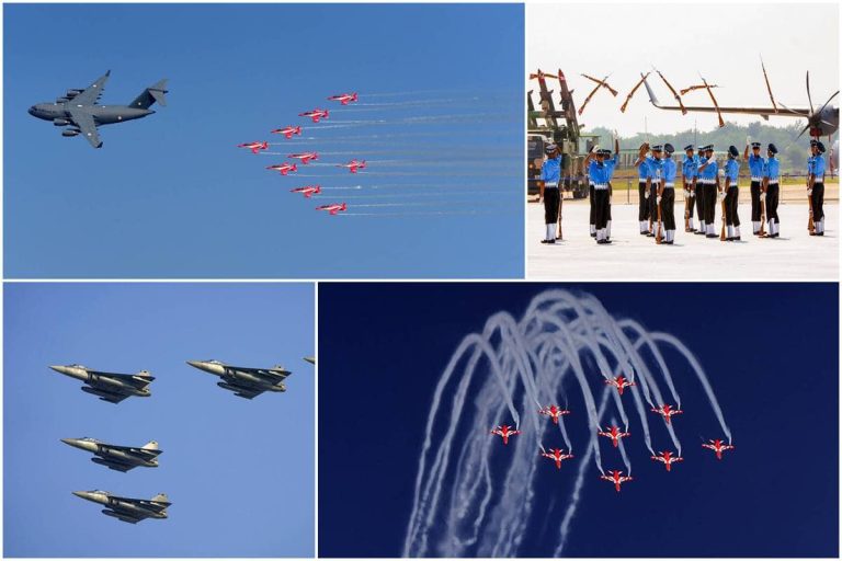 IAF:n 91. vuosipäivä: Intian ilmavoimien koneet näyttävät upean lentonäytöksen – KUVAT
