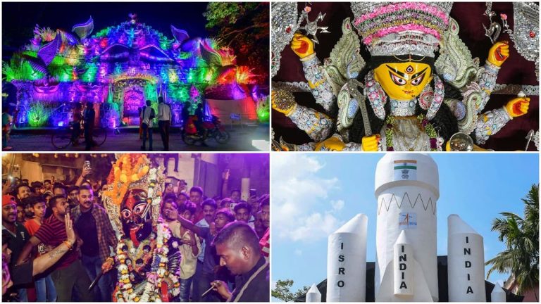 Durga Puja 2023: Kellomainen ja Ram Temple -teemainen Kolkata todistaa taiteellisia pandaaleja – KUVAT – Lifestyle-galleria Uutiset