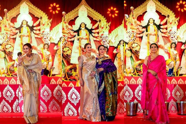 Durga Puja 2023: Hema Malini Rani Mukerjille, Bollywoodin julkkikset etsivät siunauksia Puja Pandalista – Katso kuvat – Lifestyle-galleria Uutiset