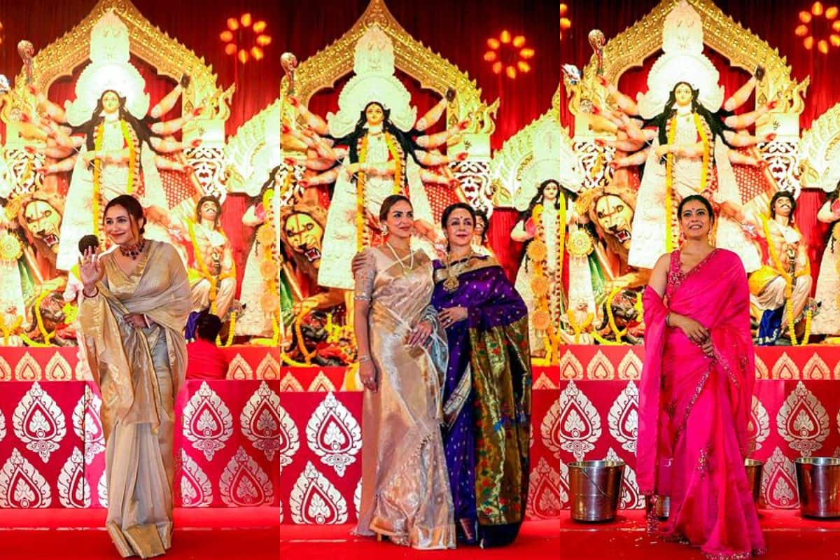 Durga Puja 2023: Hema Malini Rani Mukerjille, Bollywoodin julkkikset etsivät siunauksia Puja Pandalista - Katso kuvat - Lifestyle-galleria Uutiset