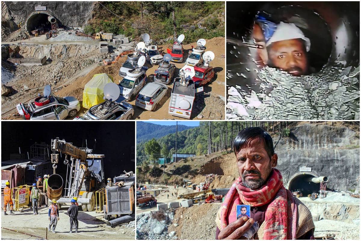 At the Silkyara Tunnel in Uttarkashi, the Government of India (GOI) is actively engaged in ongoing rescue operations. 41 workers are trapped.The two-km section of the tunnel, with completed concrete work ensuring the safety of those trapped, is the focus of the rescue efforts. In this part of the tunnel, water and electricity supply are operational. Provisions, including food and medicines, are being provided through a dedicated 4-inch compressor pipeline.To rescue trapped workers, various government agencies have been mobilized. Each agency is assigned clear tasks to ensure the safe evacuation of the labours. To boost the morale of those trapped, the government is maintaining constant communication.On 12th November, a collapse took place in the under-construction tunnel from Silkyara to Barkot. Rapid mobilization of resources by the state and central governments ensued to rescue the 41 trapped workers.Here are some photos. Have a look: