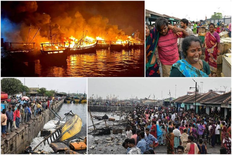 Visakhapatnam: Yli 30 venettä tuhoutui tulipalossa – KUVAT – business-galleria Uutiset