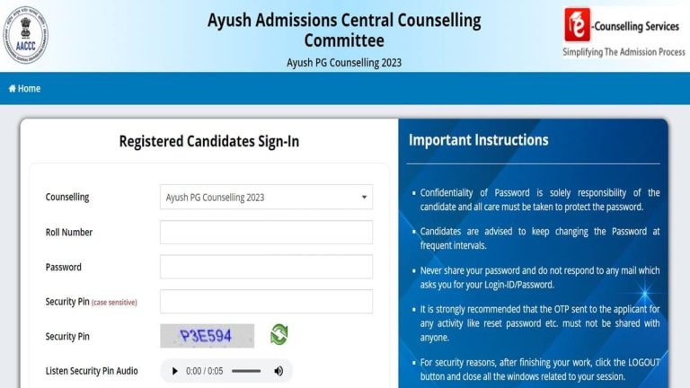 Ayush NEET PG Counseling 2023: Kierros 3 ilmoittautuminen päättyy 16. marraskuuta;  valinnan täyttölinkki osoitteessa aaccc.gov.in klo 14 alkaen – Koulutusuutiset