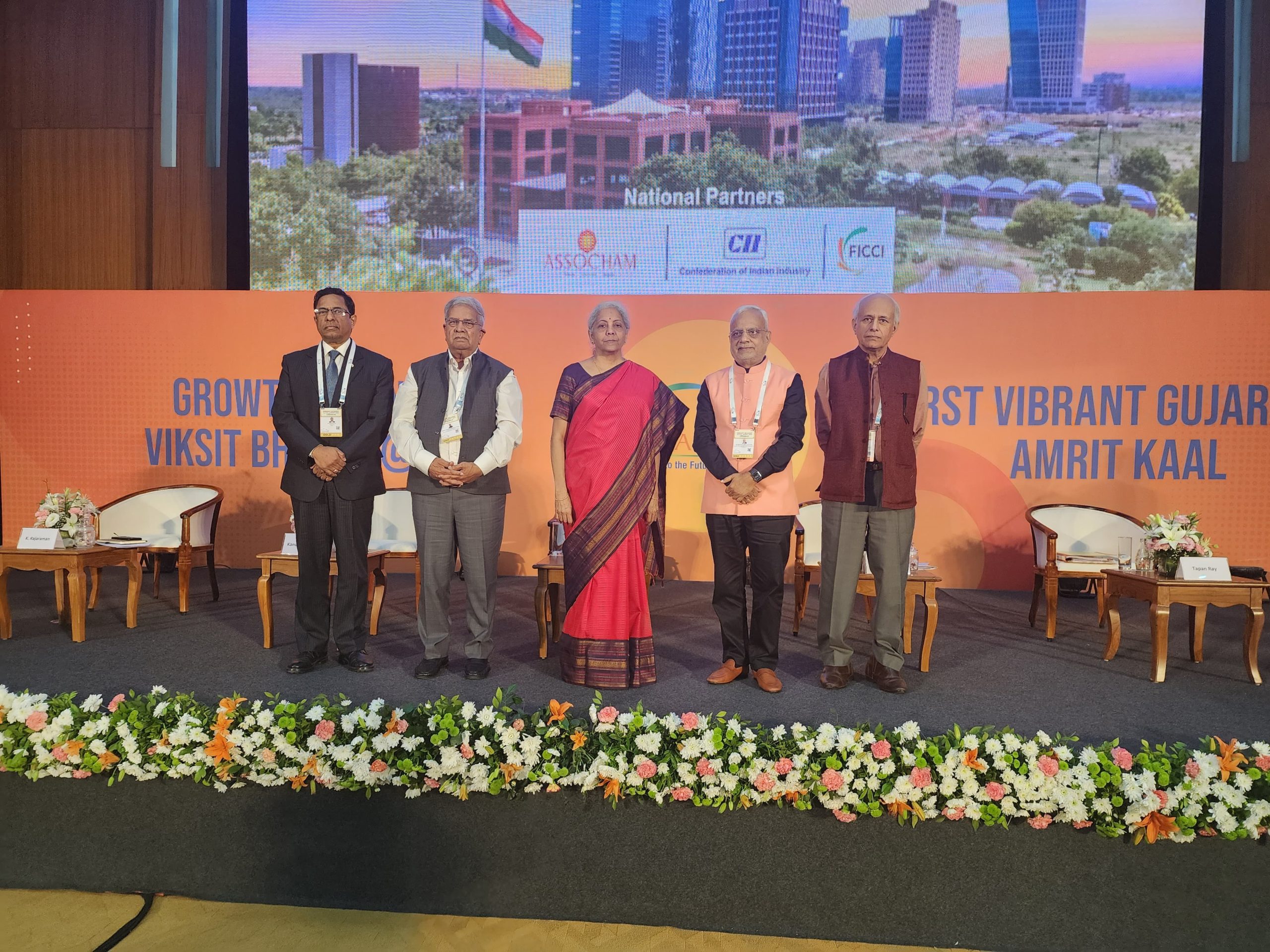FM delivered the Keynote Address at a Seminar on 'Gift City - An Aspiration of Modern India' (Image/@nsitharaman )