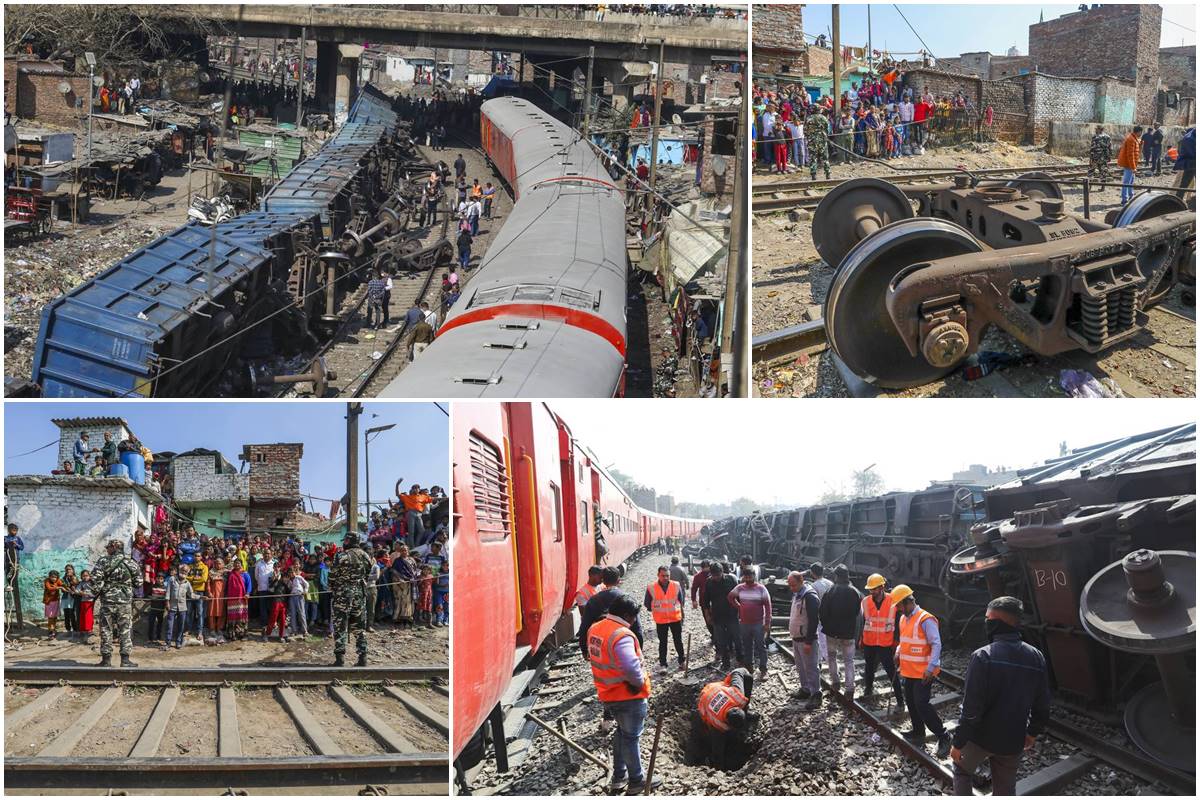 Tavarajunan vaunut suistuivat raiteilta Delhissä;  Kunnostustyöt käynnissä - KUVAT - bisnes-galleria Uutiset